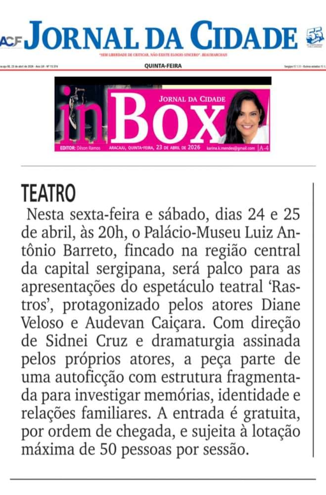 Cobertura: Coluna Inbox — Jornal da Cidade