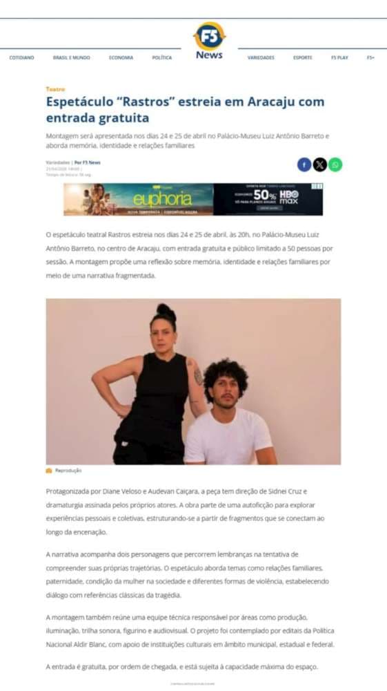 Cobertura: Portal F5 News