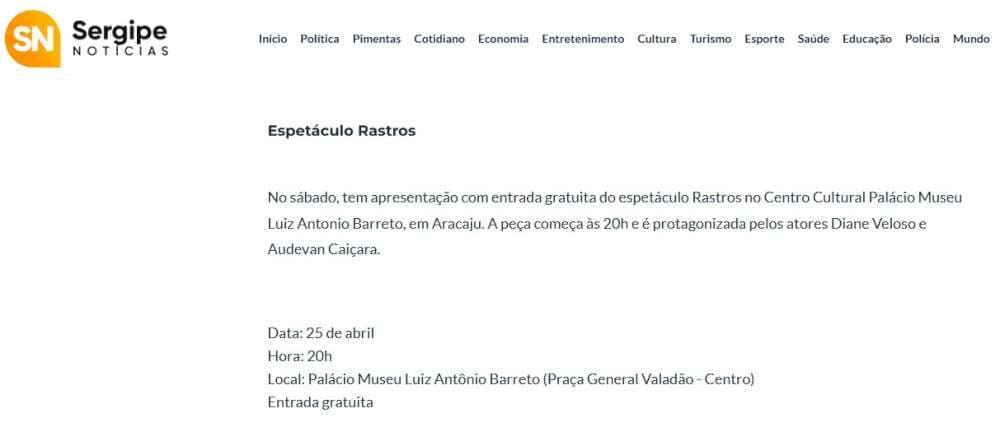 Cobertura: Sergipe Notícias