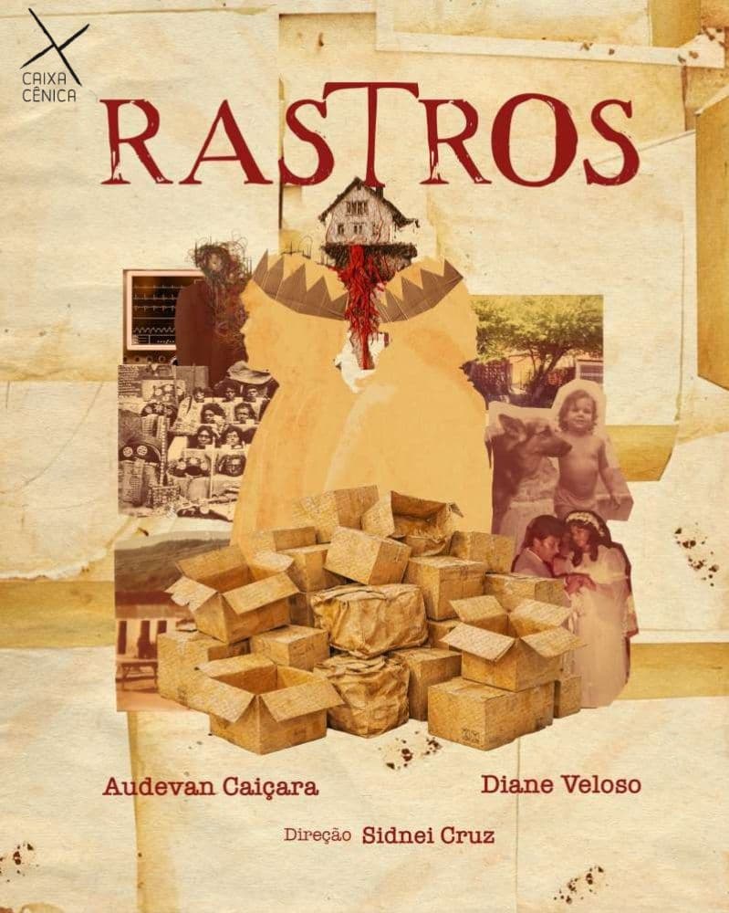 Cartaz do espetáculo Rastros
