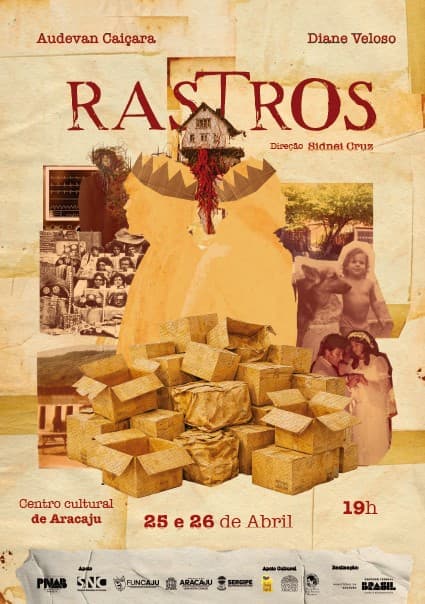 Cartaz do espetáculo Rastros